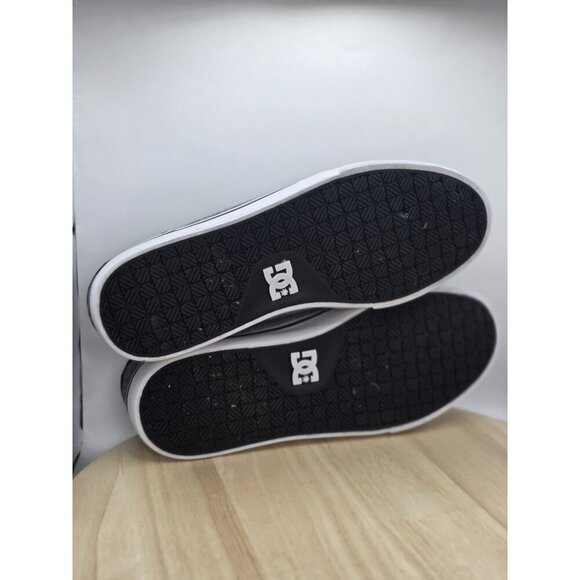 DC Mens Anvil TX SE Canvas Sneaker Black Dark Grey White ADYS300036 Size 11 - Picture 6 of 7